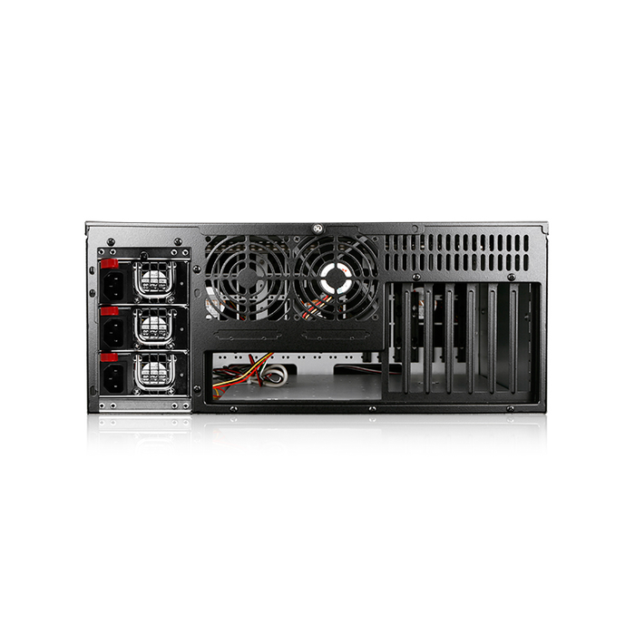 iStarUSA D-407L-100R3N 4U High Performance Rackmount Chassis with 1000W Redundant Power Supply