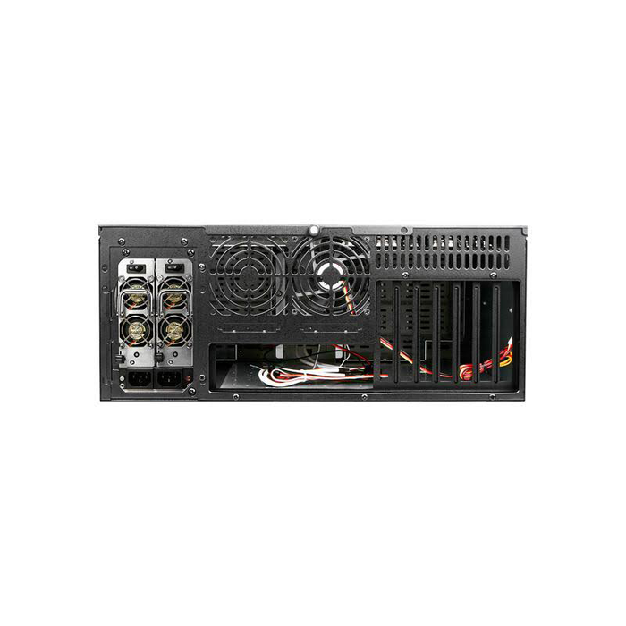 iStarUSA D-407L-500R8PD8 4U High Performance Rackmount Chassis with 500W Redundant Power Supply