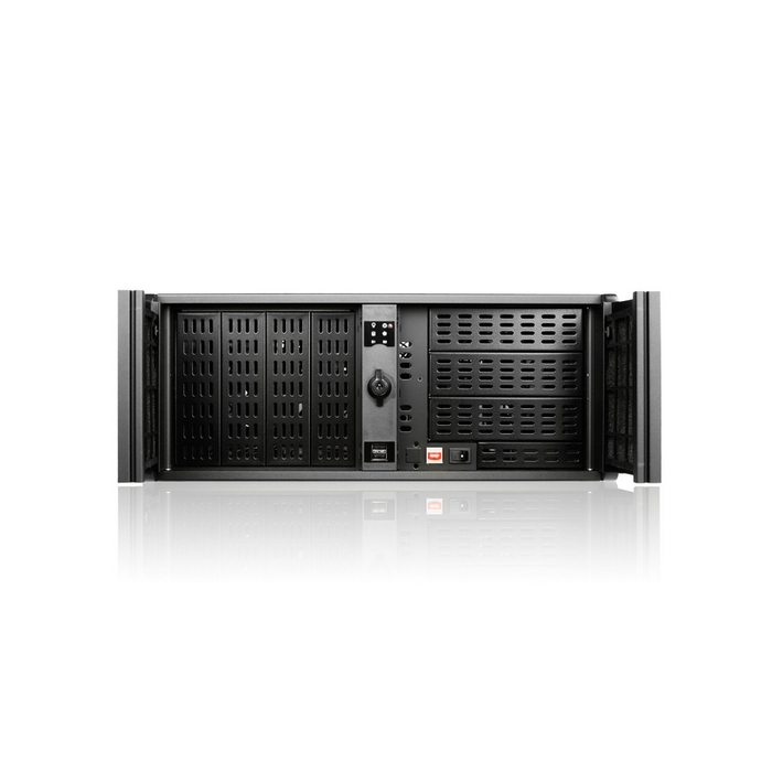 iStarUSA D-407L-50R8A 4U High Performance Rackmount Chassis with 500W Redundant Power Supply