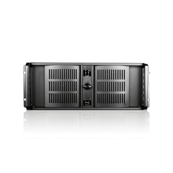 iStarUSA D-407L-50R8PD2 4U High Performance Rackmount Chassis with 500W Redundant Power Supply