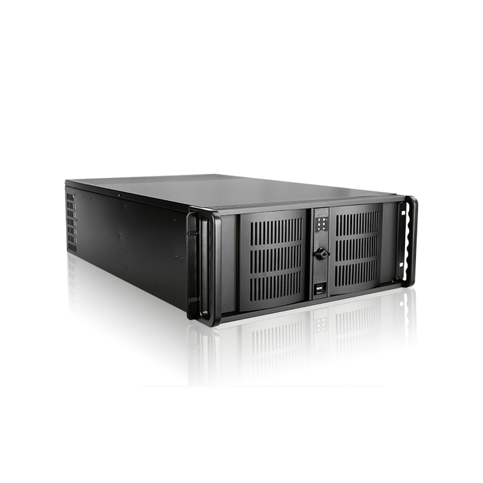 iStarUSA D-407L-55R8P 4U High Performance Rackmount Chassis with 550W Redundant Power Supply
