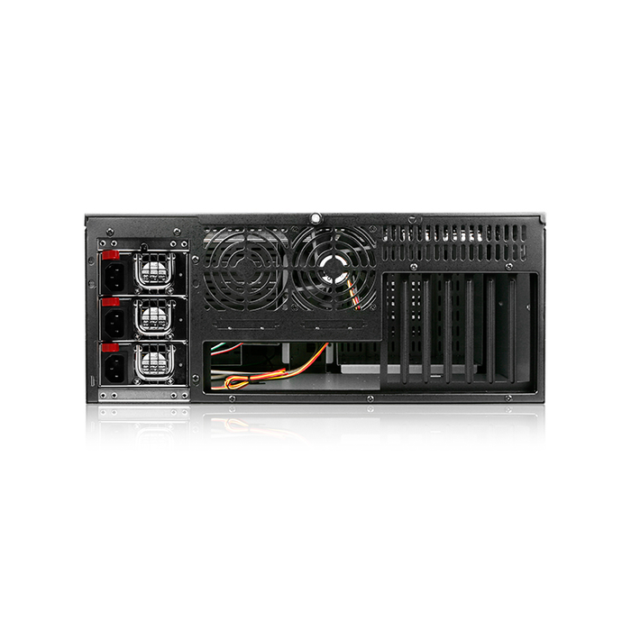 iStarUSA D-407P-100R3N 4U Compact Stylish Rackmount Chassis with 1000W Redundant Power Supply