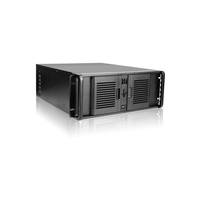 iStarUSA D-407P-500R8PD8 4U Compact Stylish Rackmount Chassis with 500W Redundant Power Supply