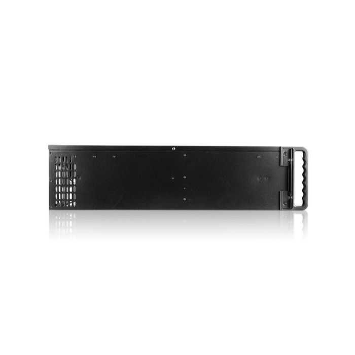 iStarUSA D-407P-50R8A 4U Compact Stylish Rackmount Chassis with 500W Redundant Power Supply