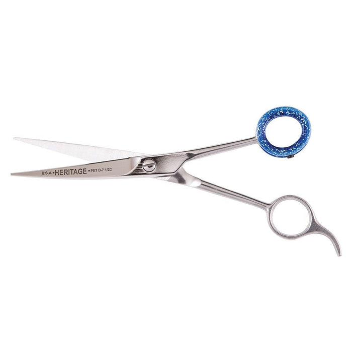 Heritage Cutlery D75-C 7-1/2'' Pet Grooming Scissor / Curved Blade