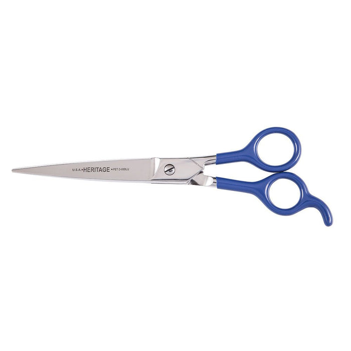 Heritage Cutlery D88-Blu 8'' Pet Grooming Scissor / Blue Coated Handles