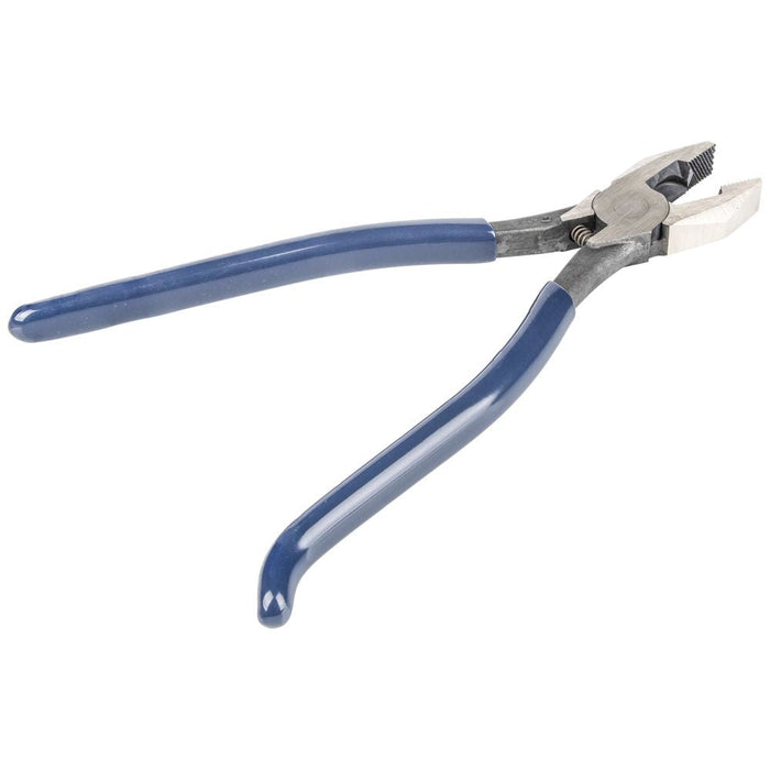 Klein Tools D201-7CSTLFT Ironworker's Rebar Pliers, Left Handed, Spring Loaded, 9-Inch