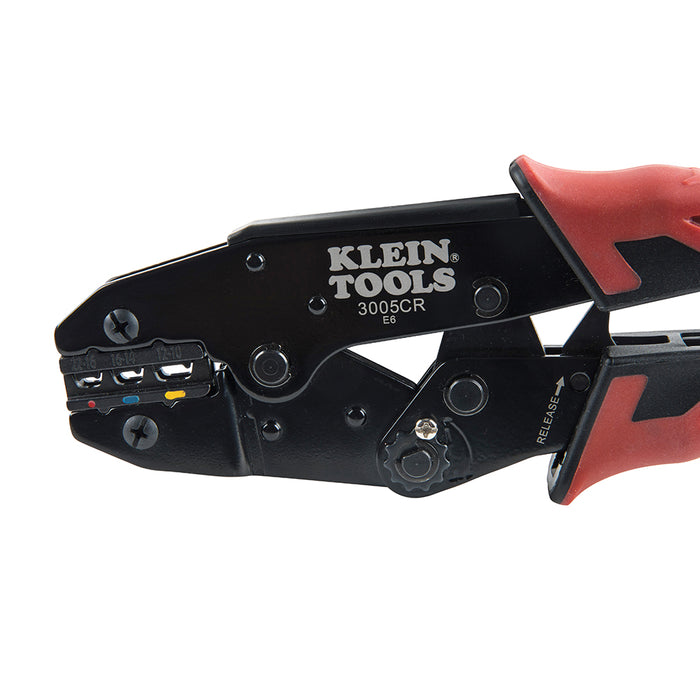 Klein Tools 3005CR Ratcheting Crimper, 10-22 AWG