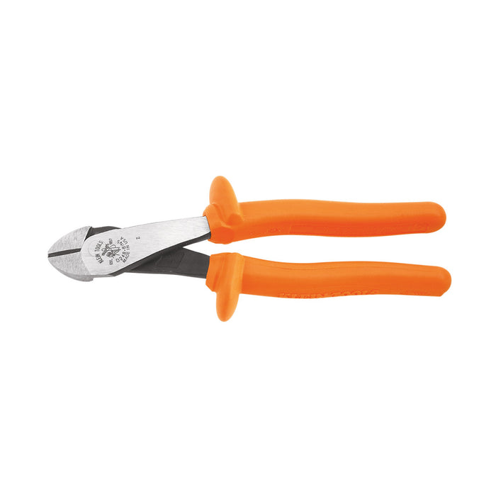Klein Tools D248-8-INS 8" Insulated High-Leverage Angled Head Diagonal Cutting Pliers