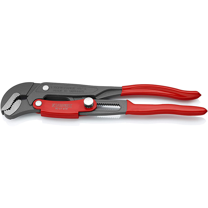 Knipex 83 61 010 Swedish Pattern Fast Adjustment S-Type Pipe Wrench, 330 mm