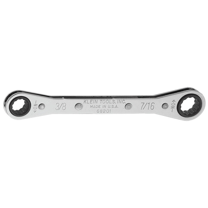 Klein Tools 68201 3/8" x 7/16" Ratcheting Box Wrench