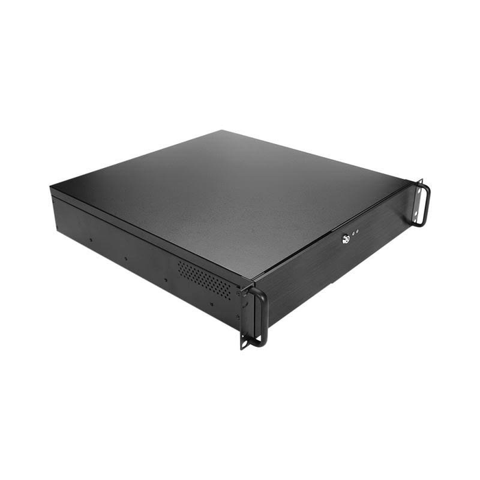 iStarUSA DN-200-40R8P 2U 5.25" 2-Bay Compact microATX Chassis with 400W Redundant Power Supply