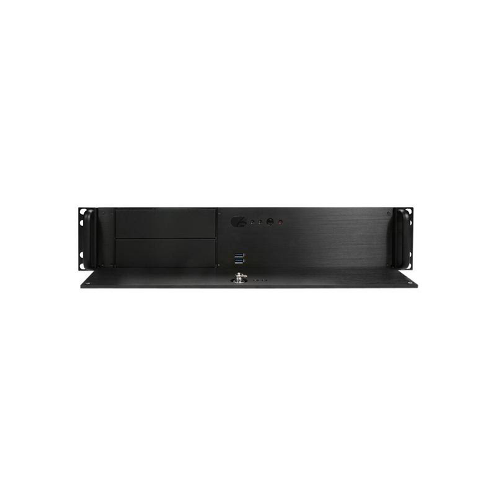 iStarUSA DN-200-50R8PD8 2U 5.25" 2-Bay Compact microATX Chassis with 500W Redundant Power Supply