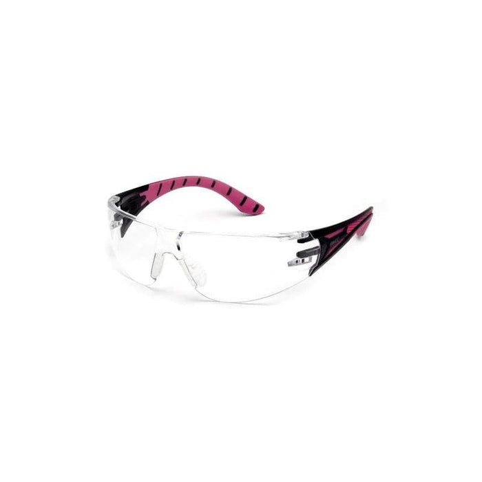 Pyramex SBP9610ST Endeavor Plus Clear H2X Anti-Fog Lens with Black and Pink Temples
