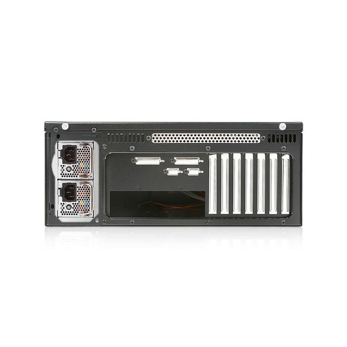 iStarUSA E-40-50R8PD2 4U Rugged 15" Compact Rackmount Chassis with 500W Redundant Power Supply