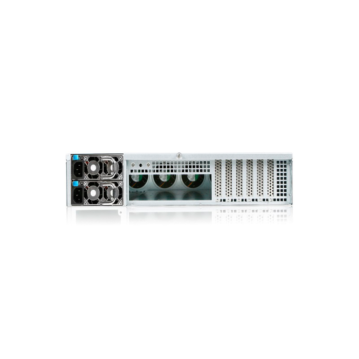 iStarUSA E2M8-75S2UP8G 2U 8-Bay Storage Server Rackmount Chassis with 750W Redundant Power Supply