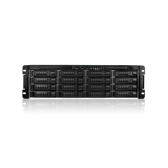 iStarUSA E3M16-80R3K 3U 16-Bay Storage Server Rackmount Chassis wtih 800W Redundant Power Supply