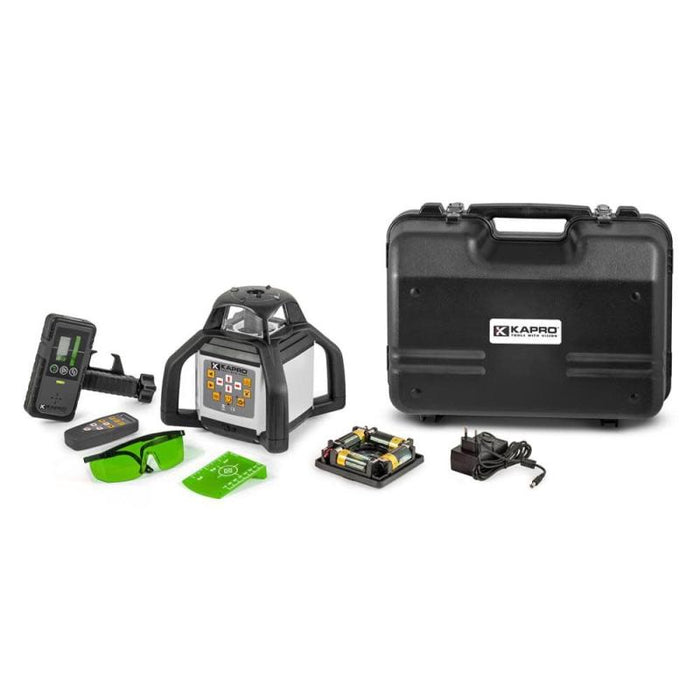 Kapro 8991G PROLASER Rotary Green - Dual Slope Self-Leveling Rotary Laser Kit w/IP65 Weather Protection