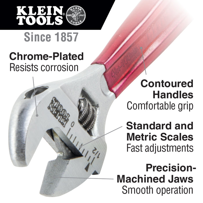 Klein Tools 507-6 6" Extra-Capacity Adjustable Wrench