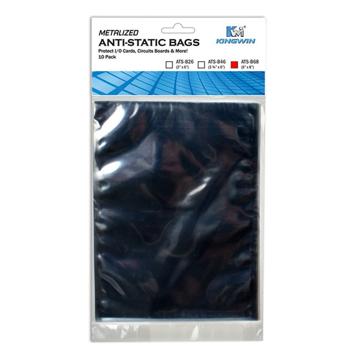 Kingwin ATS-B68 6" x 8" Anti Static Bag