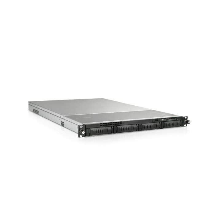 iStarUSA EX1M4-65R1UP8G 1U 4-Bay Storage Server Rackmount Chassis with 650W Redundant Power Supply