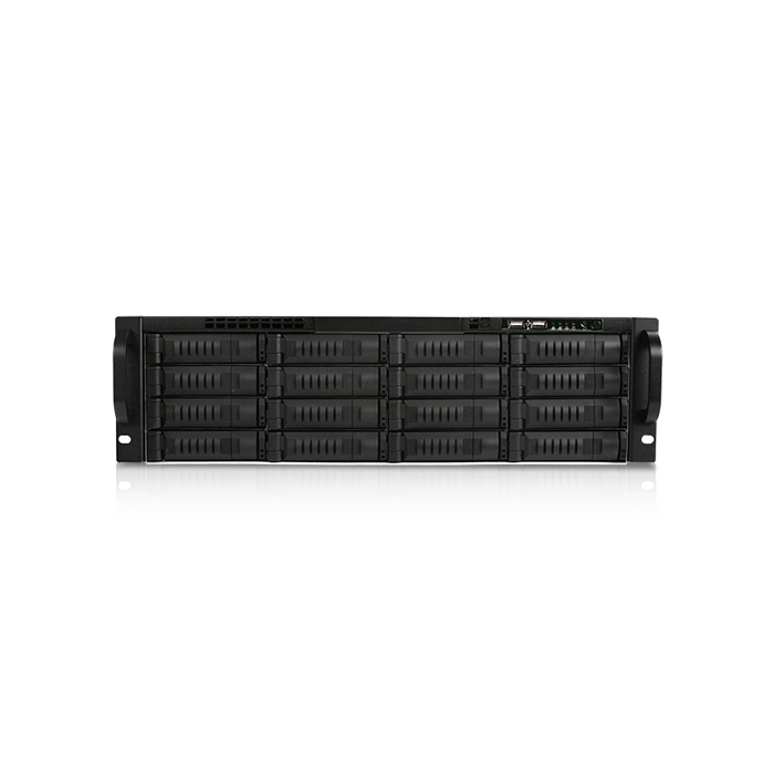iStarUSA EX3M16-750PD8G 3U 16-Bay Storage Server Rackmount Chassis with 750W Redundant Power Supply