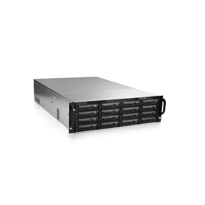 iStarUSA EX3M16-80S2UP8 3U 16-Bay Storage Server Rackmount Chassis with 800W Redundant Power Supply