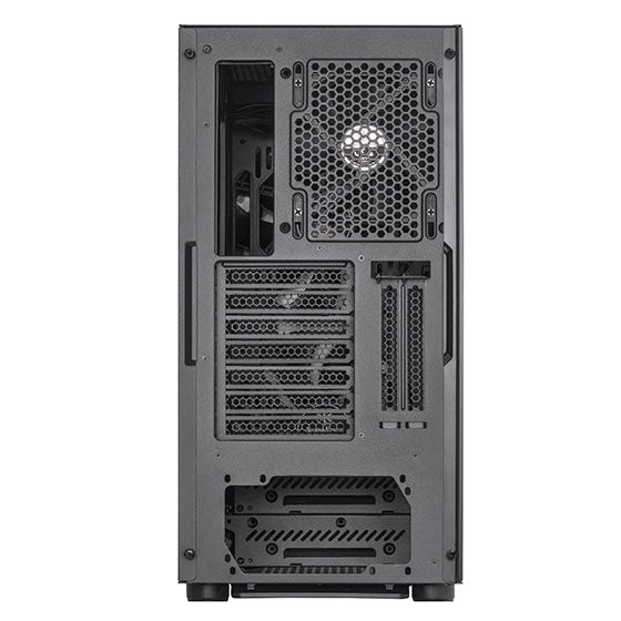 SilverStone SEA1SB-G ATX mid-tower case with aluminum bezel and steel chassis