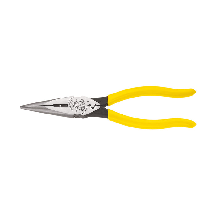 Klein Tools D203-8NCR 8" Heavy-Duty Long-Nose Pliers