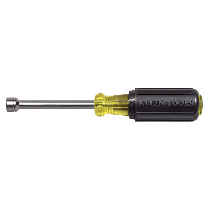 Klein Tools 630-8MM 8mm x 6.7" Cushion-Grip Hollow-Shank Nut Driver with 3" Shank