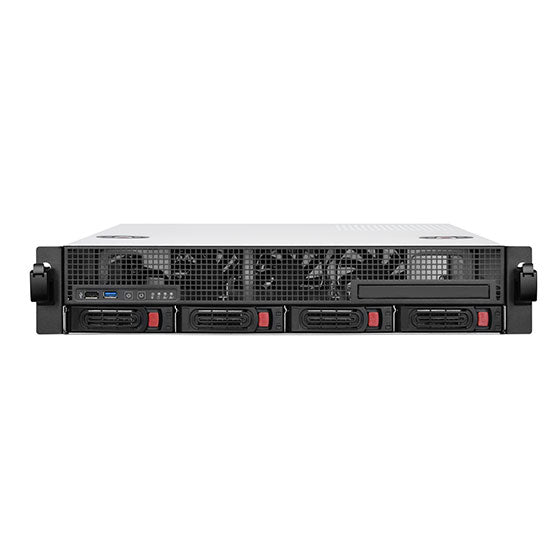 SilverStone Technology RM21-304 2U Rackmount Server Case with 4 X 3.5 Hot Swap Bays Micro-ATX Support