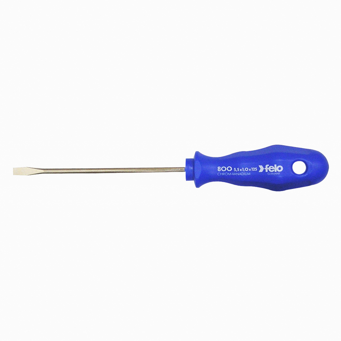 Felo 0715717013 5.5mm x 5" Slotted Screwdriver Blue 800