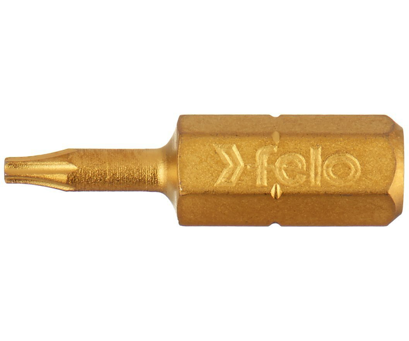 Felo 0715750214 T7 x 1" TORX® Tin Bit on 1/4" Stock