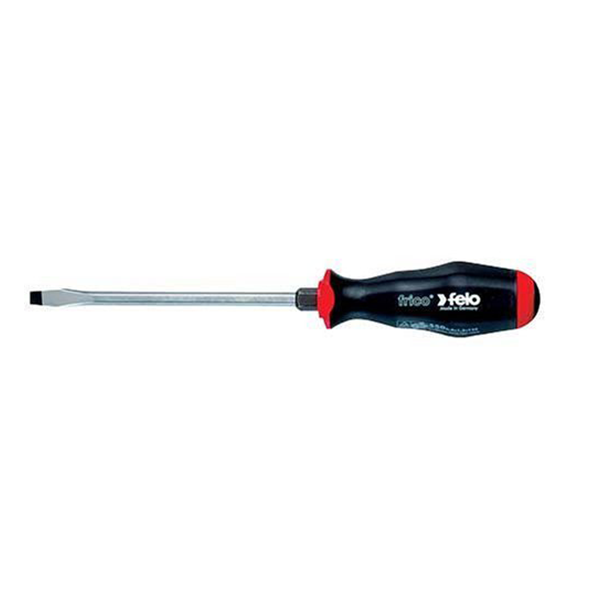 Felo 0715750701 23/64" x 6-1/2" Slotted Screwdriver - 2 Component Handle with Metal Cap
