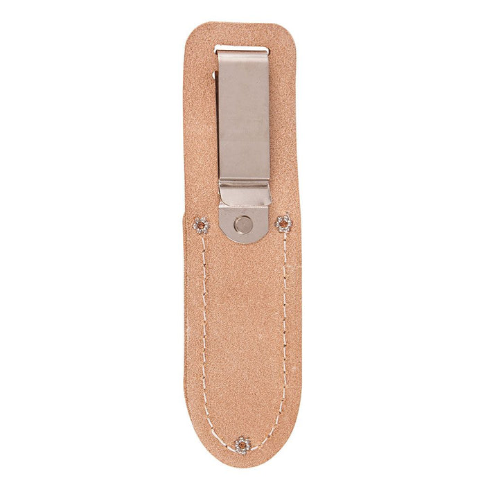 Heritage Cutlery H-12C 8-3/4'' Leather Tool Holster / One Pocket Holds 5'' / with belt clip