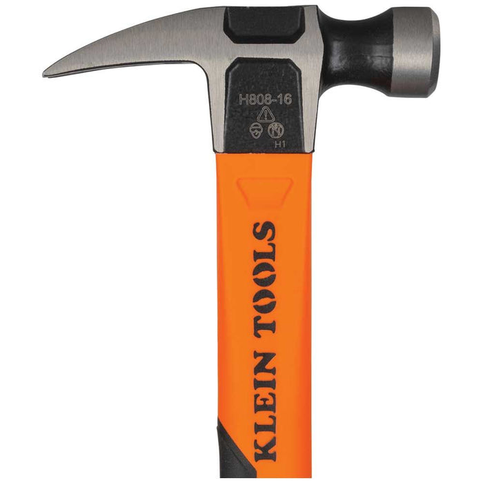 Klein Tools H80718 Straight-Claw Hammer, 18-Ounce, 15-Inch