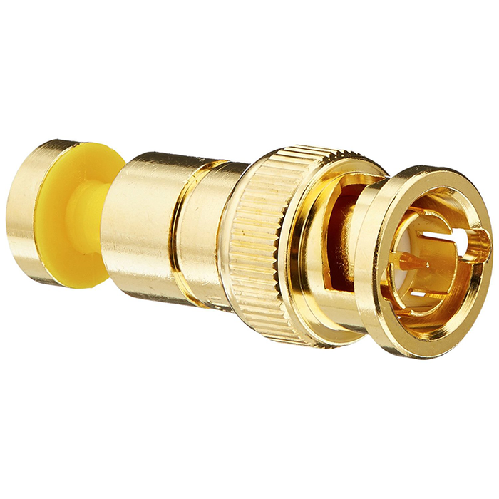 Platinum Tools 18255 BNC RGB Compression 25AWG, Gold Plated, 25-Pack