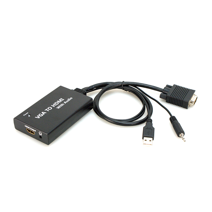 Bytecc HM-CV030 VGA to HDMI® converter with audio and USB for power