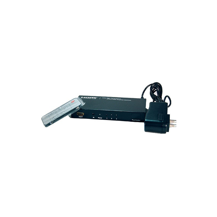 Bytecc HMSW301SM Ultra High Performance 3 Ports HDMI® Amplifier Switcher w/ Remote Control & Intelligent Switch