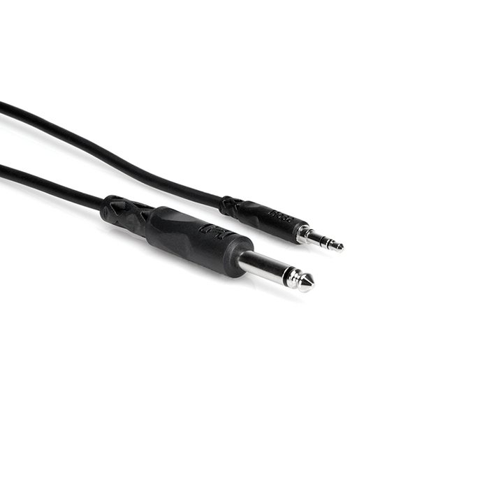 Hosa CMP-105 1/4" TS to 3.5mm TRS Mono Interconnect Cable, 5ft.