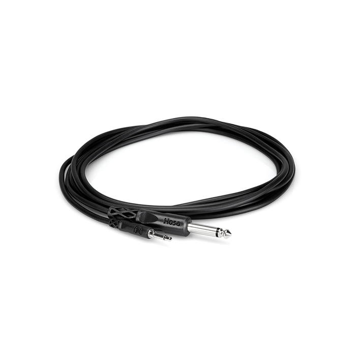Hosa CMP-305 3.5mm TS to 1/4" TS Mono Interconnect Cable, 5ft.