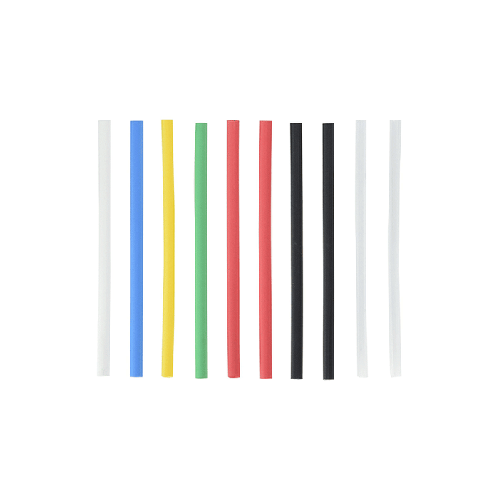 NTE Electronics HS-ASST-6 Thin Wall Heat Shrink Tubing Kit Assorted Colors 6" Length 3/16" Dia. 10 Pieces