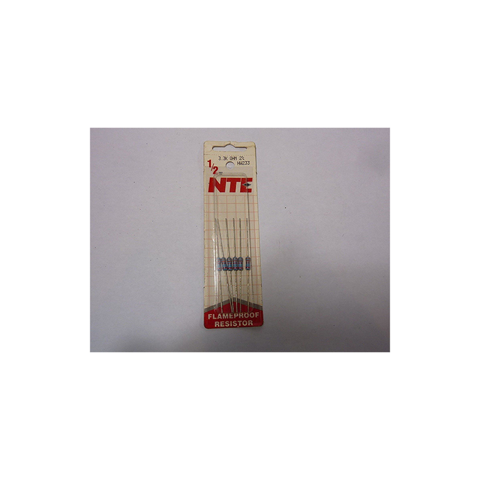 NTE Electronics HW233 Metal Film Flameproof Resistor 1/2W, 2% Tolerance, 6 Piece