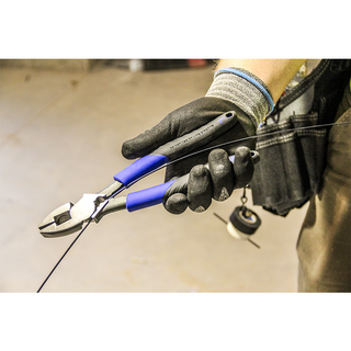 Ideal 30-3435 9-1/2" Linesman Plier w/New England Nose, Crimping Die & Fish Tape