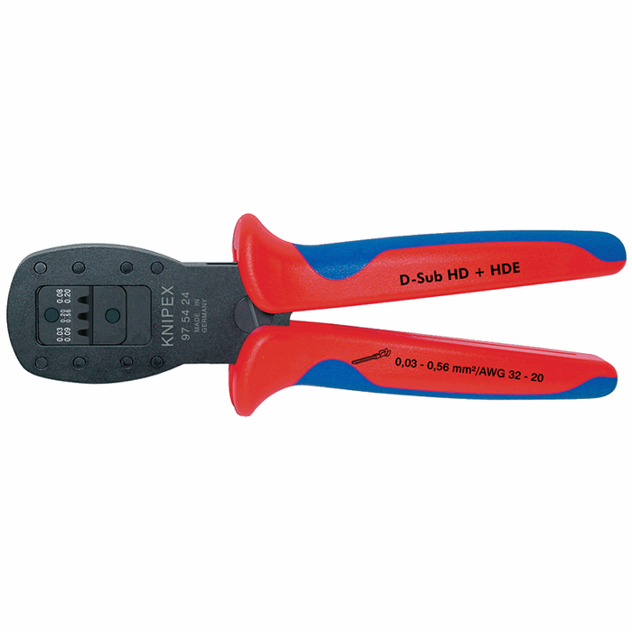 Knipex 97 54 24 Crimping Pliers for mini plugs with parallel crimping