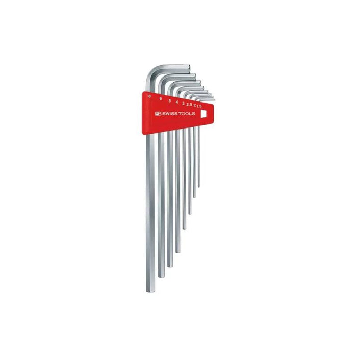 PB Swiss PB 211.H-8 Key L- Wrenches, Long, Set in a practical plastic holder