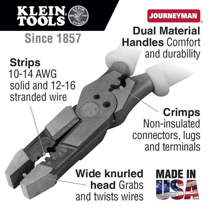 Klein Tools J215-8CR Hybrid Pliers