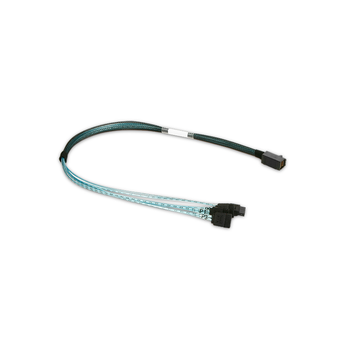 iStarUSA K-HD43XSA-50 HD miniSAS SFF-8643 to 4x SATA Forward Breakout 50 cm Cable