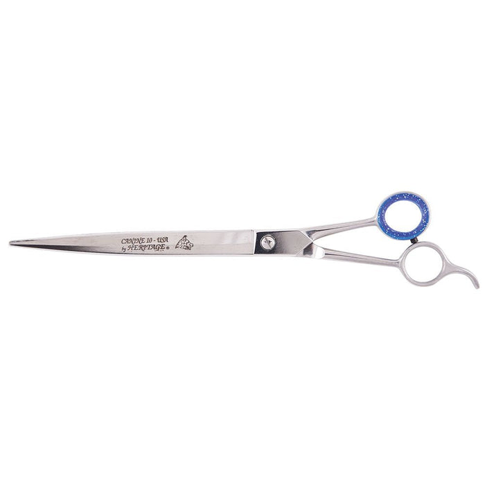 Heritage Cutlery K910-C 10'' Pet Grooming Scissor w/ Serrations / Curved Blades