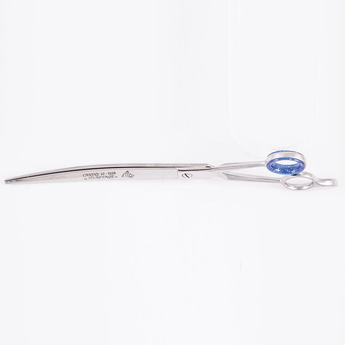 Heritage Cutlery K910-C 10'' Pet Grooming Scissor w/ Serrations / Curved Blades